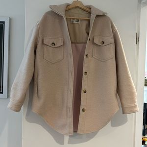 Beige panama Shacket